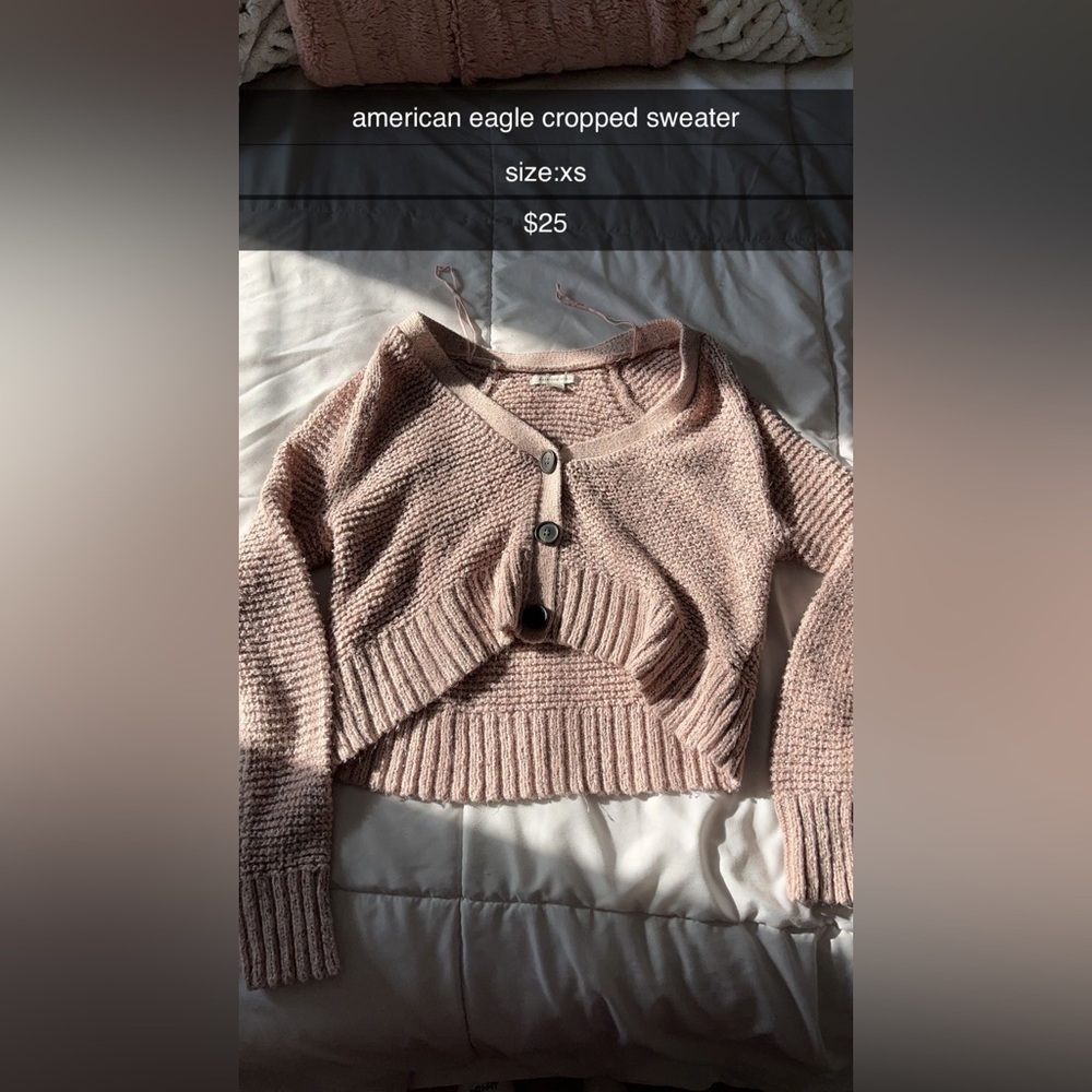 American eagle cropped cardigan